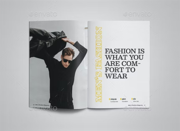 Men's Fashion Magazine Template