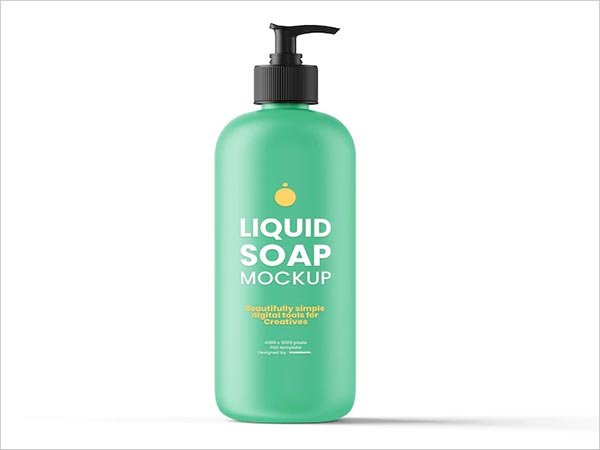 Free Liquid Soap PSD Mockup Template