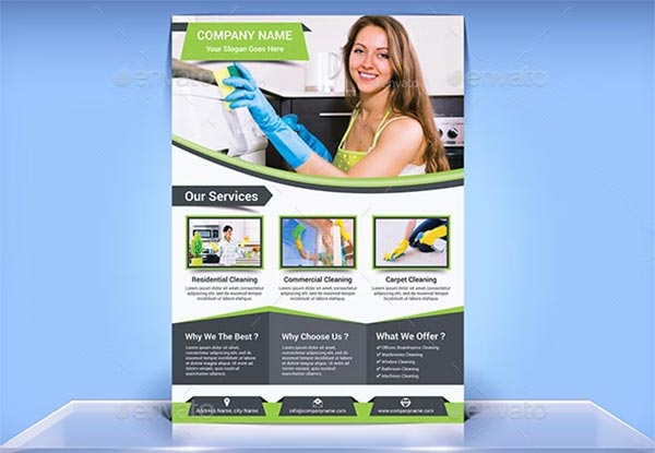 Cleaning Services PSD Flyer Template