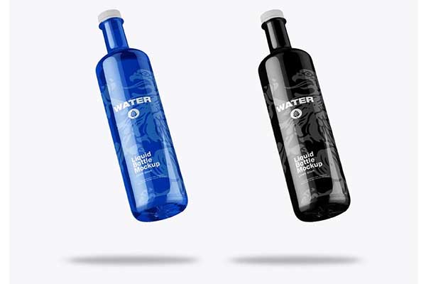 Plastic Water Bottle Mockup Design