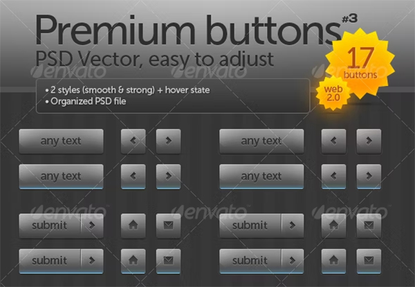 Web Premium Button Template