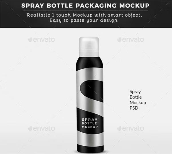 Deo Spray Bottle Mockup