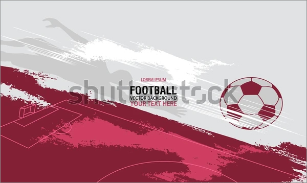 Football Soccer Abstract Poster Template