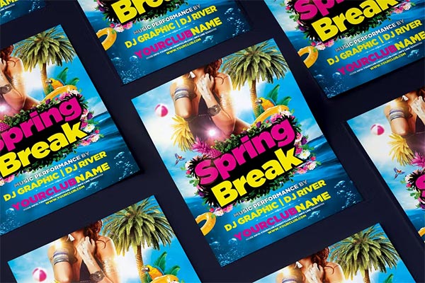 Spring Break Party Flyer