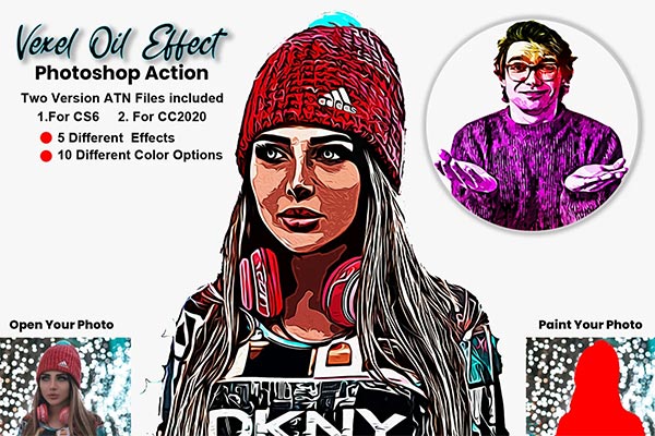 Vexel Oil Effect Photoshop Action