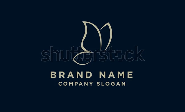 Beautiful Butterfly Flying Logo Design