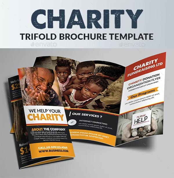 Charity Trifold Brochure Design