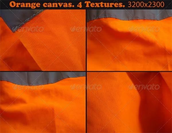 Orange canvas Textures Template