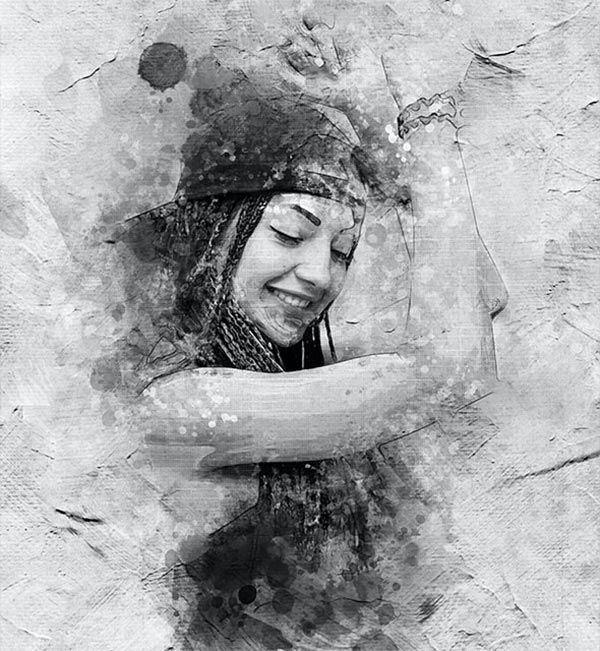 Impressionist Vintage Ink Art Photoshop Action