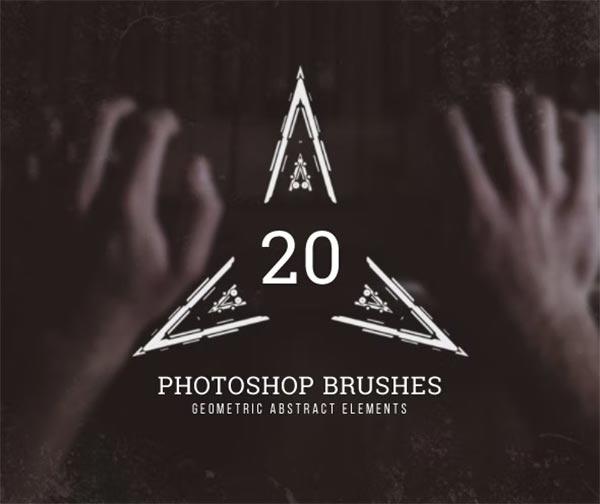 Geometric Abstract Elements & Photoshop Brushes