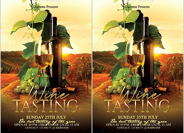 Wine Modern Flyer Template