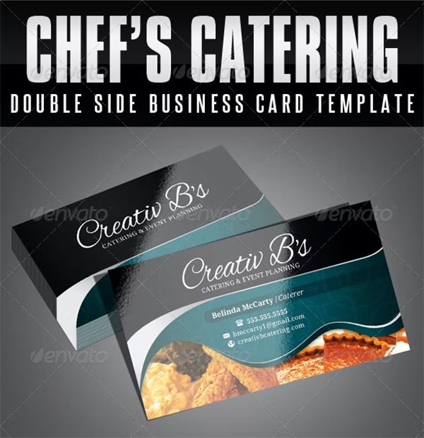 Chef's Catering Business Card Templates