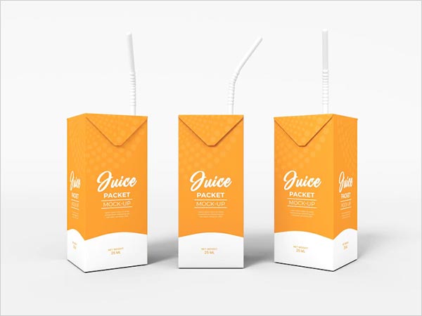 Free PSD Milk or Juice Mockup Template