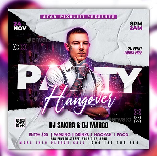 Night Club Party Flyer Template