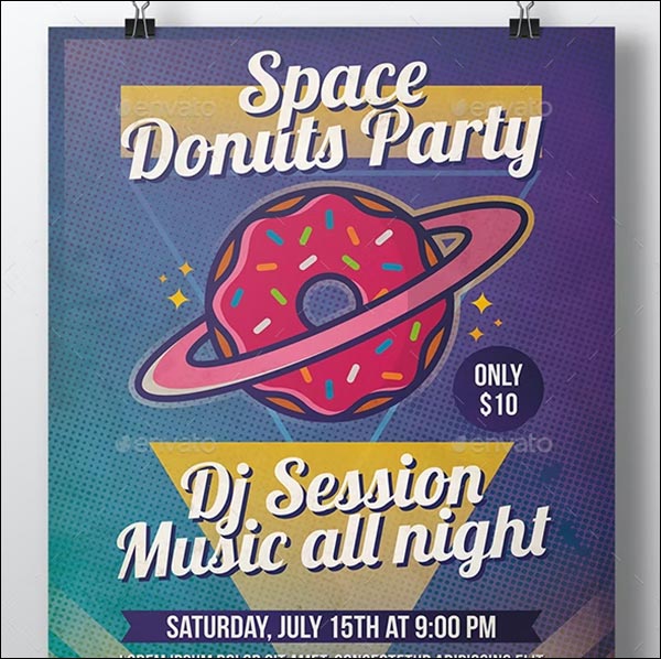 Planet Donuts Flyer Template