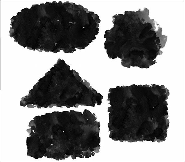 Free PSD Ink Shapes Brushes