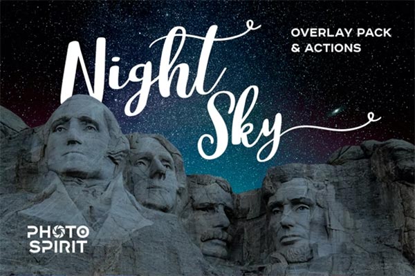 Galaxy Night Sky Background Overlays
