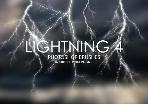 Free Lightning Photoshop Brushes