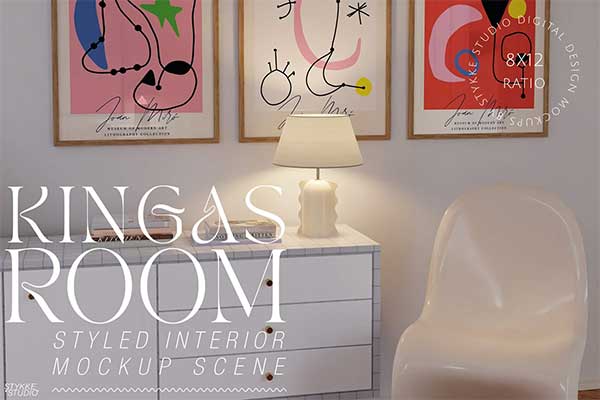 Kingas Room Interior & Frame Mockup