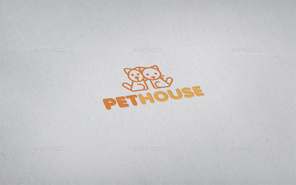 Pets Modern Logo Template
