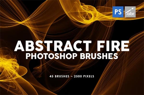 Abstract Fire Photoshop Stamp Brushes