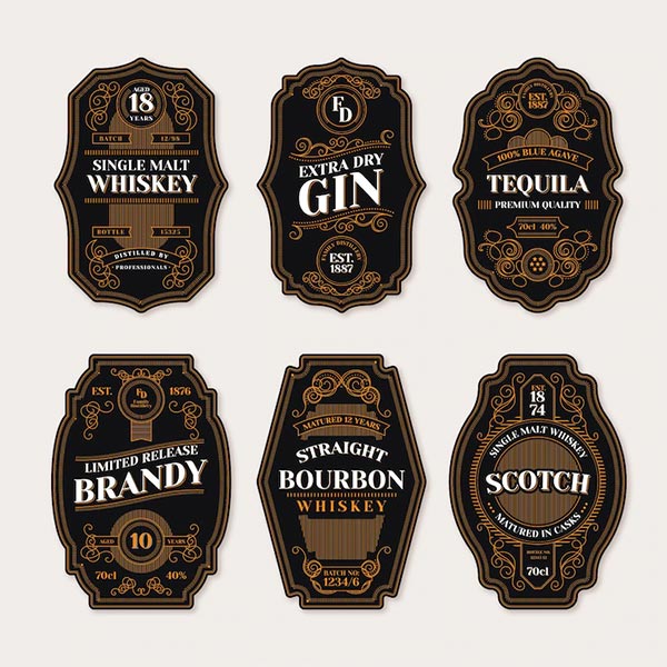 Free PSD Wine Labels Template