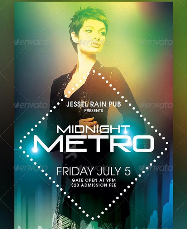 Midnight Metro Party Flyer Template