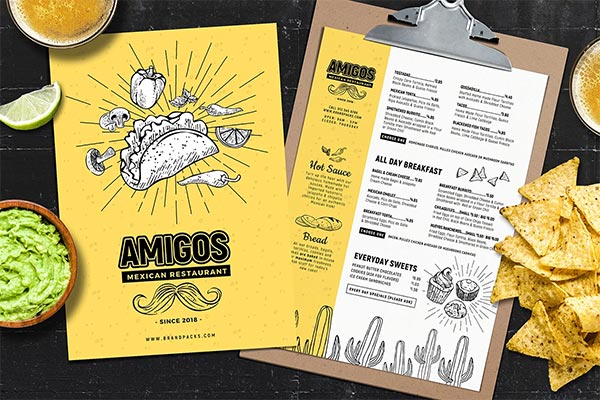 Mexican Menu Flyer Template Mexican Menu Flyer Template