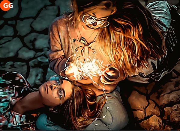 Vector Painting DNG, JPG, RAW Action