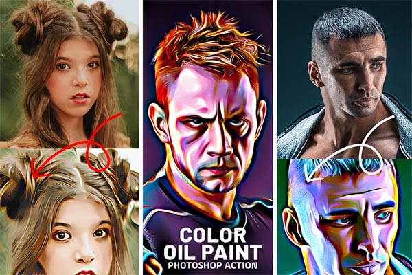 Oil Painting Photoshop Design Action