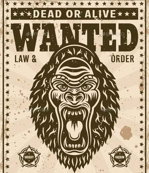 Angry Grin Wanted Poster Template Angry Grin Wanted Poster Template