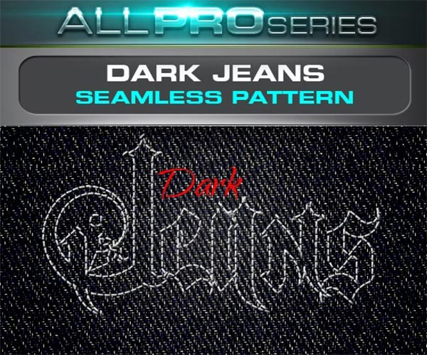 Dark Denim Seamless Pattern Templates