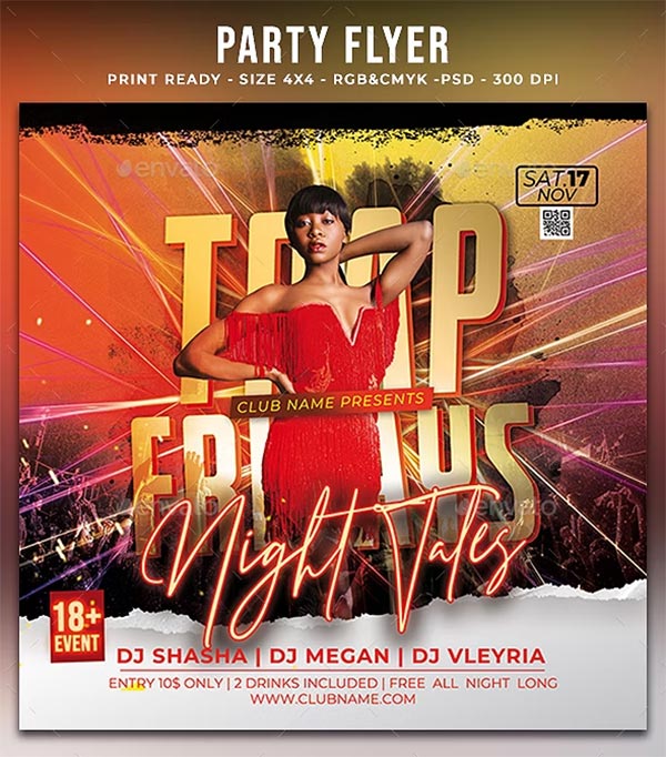 Night Club Photoshop Flyer Template