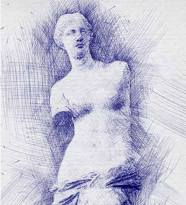 Pen Sketch Photoshop Action Template