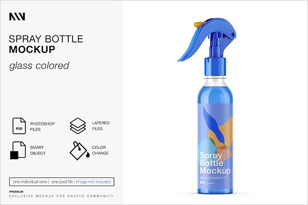 Spray Bottle Mockup File