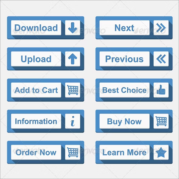 Flat Buttons Template