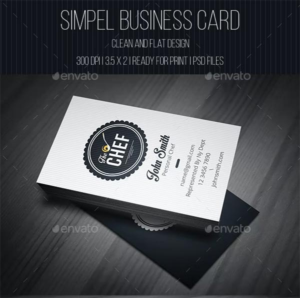 Chef Business Card Template