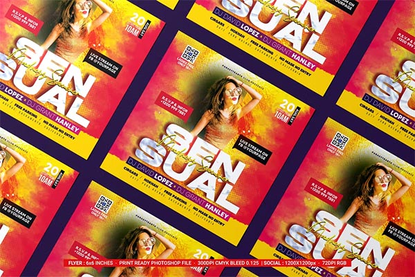 Night Club Event Photoshop Flyer