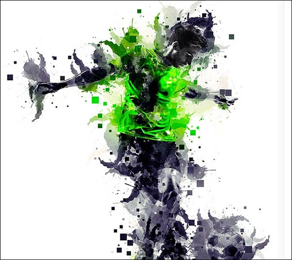 Pixels Painting Photoshop Action