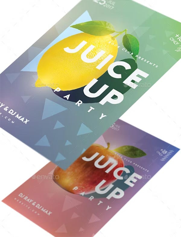 Juice Up Party Flyer Template