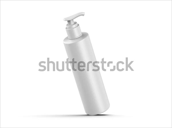 Dispenser Pump Round Bottle Mockup