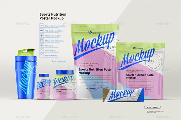 Sports Nutrition Poster Mock-up