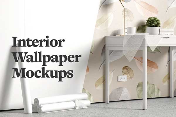 Office Interior Wallpaper Mockups