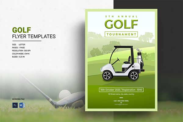Golf Tournament Commission Flyer