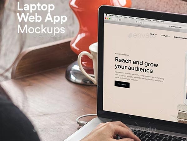 Laptop Mockups PSD Template