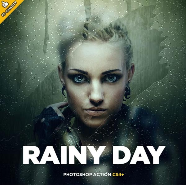 Professional Rainy Day Photoshop Action