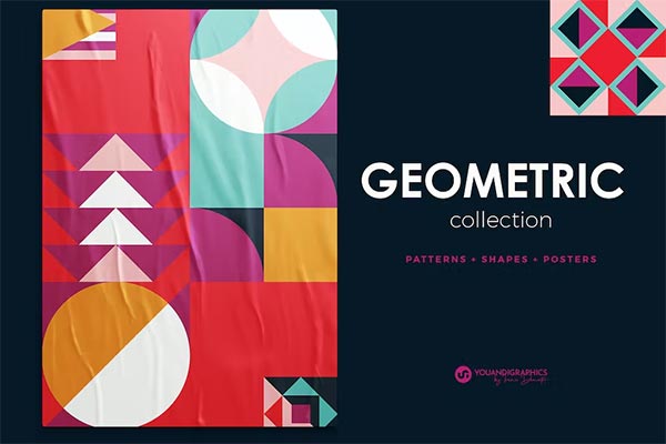 Geometric Patterns, Shapes Template