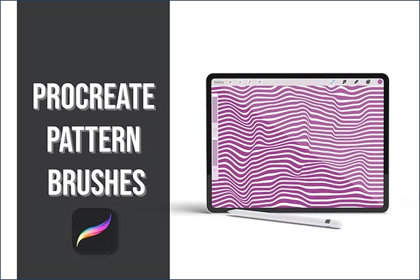 Waves Procreate Pattern Brushes