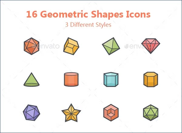 Geometric Shapes Icon Template