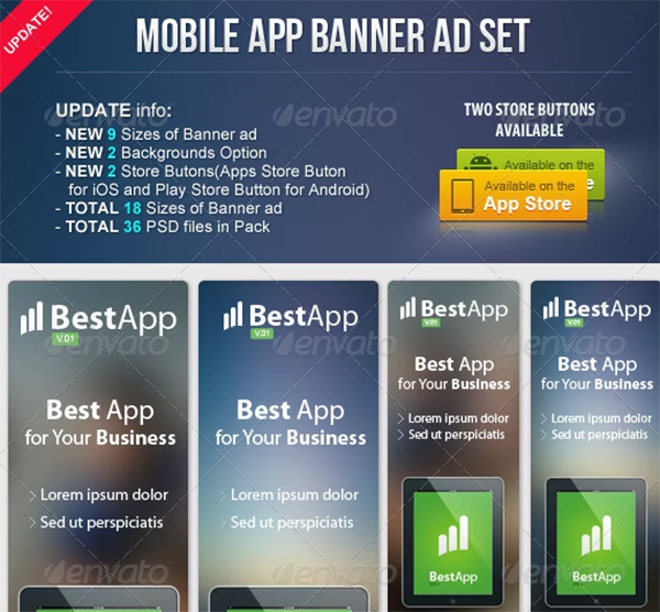 Mobile App Banner ad Design